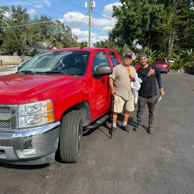 Happy buyer at Company Car Lake Alfred